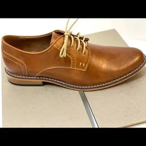 Steve Madden Tan Leather Oxfords with Brogue Detailing NWOT Amazon.com | Madden Men main image 3